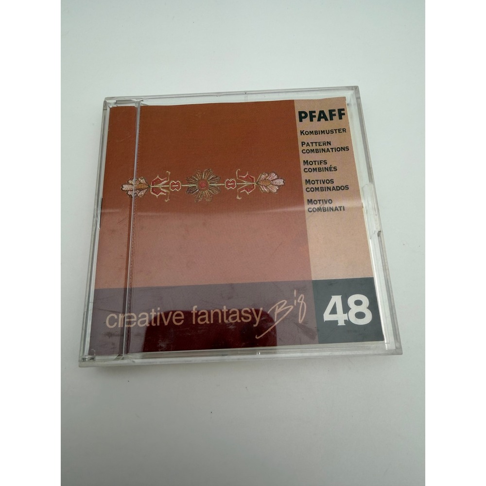 Pfaff Creative Fantasy Big 48 Embroidery Pattern Combo Card 92-330 010-10/480
